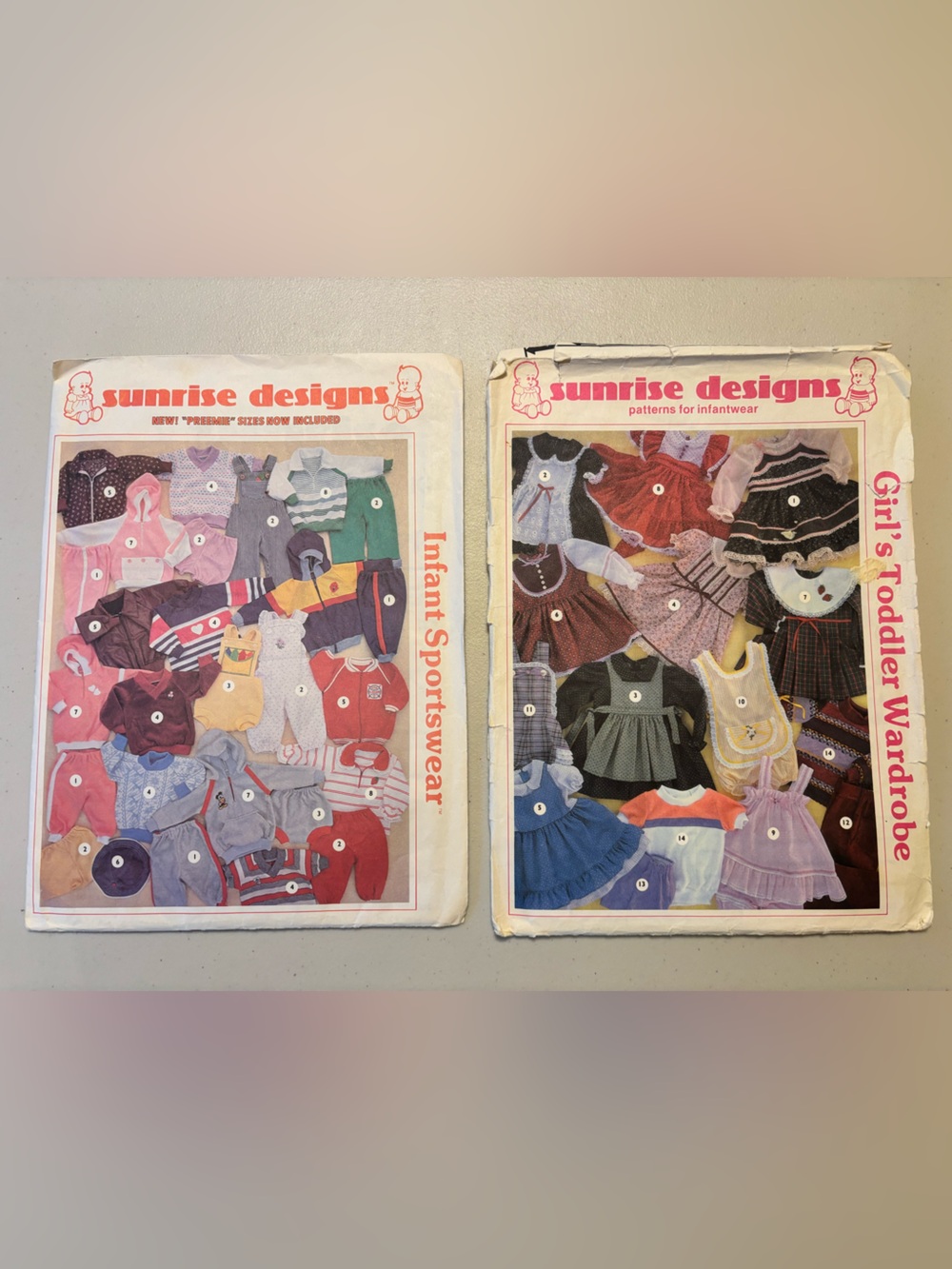 Vintage Sunrise Designs Infant & Toddler Pattern Booklets - set/2
#6